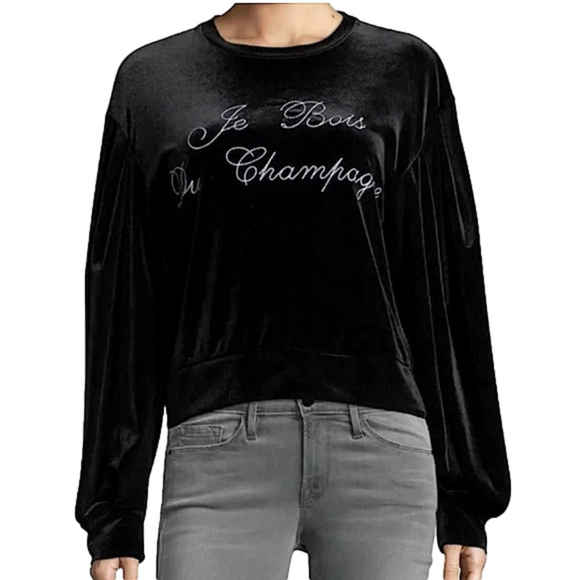 BOGO! Misa velvet champagne sweatshirt - Picture 1 of 11